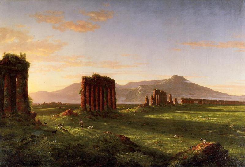 Thomas Cole Roman Campagna Norge oil painting art